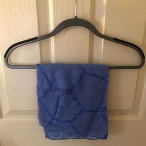 Blue infinity scarf